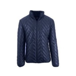 Galaxy Spire Men's Puffer Jacket - Navy - Size: M